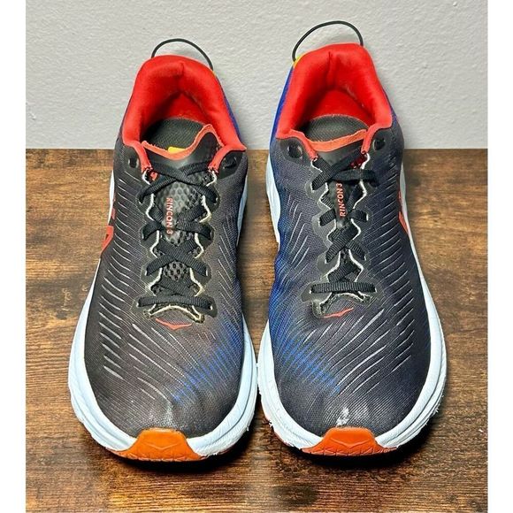 Hoka One One Rincon 3 Men's Running Shoes Black Red 1119395 BDGB Sz 8.5 D - Picture 3 of 12